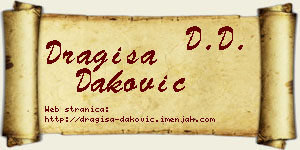 Dragiša Daković vizit kartica